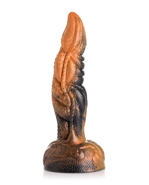 No Eta Creature Cocks Ravager Rippled Tentacle Silicone Dildo - Orange/black