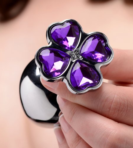 Booty Sparks Violet Flower Gem Anal Plug Set (out Beg Aug