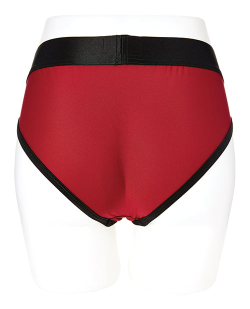 Sportsheets Em.ex. Contour Scarlet/navy Harness