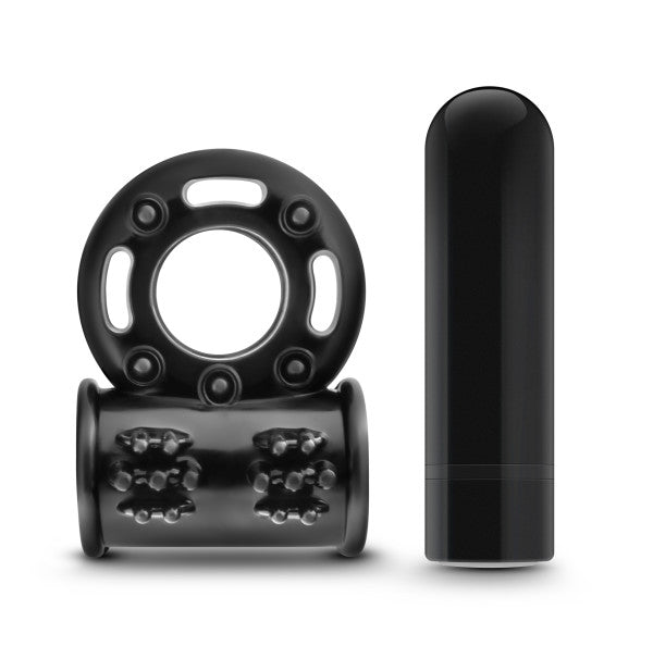 Performance Plus Thunder Wireless Remote Rechargeable Vibrating Cockring Black