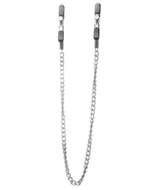 Shots Ouch Adjustable Nipple Clamps W/chain - Metal