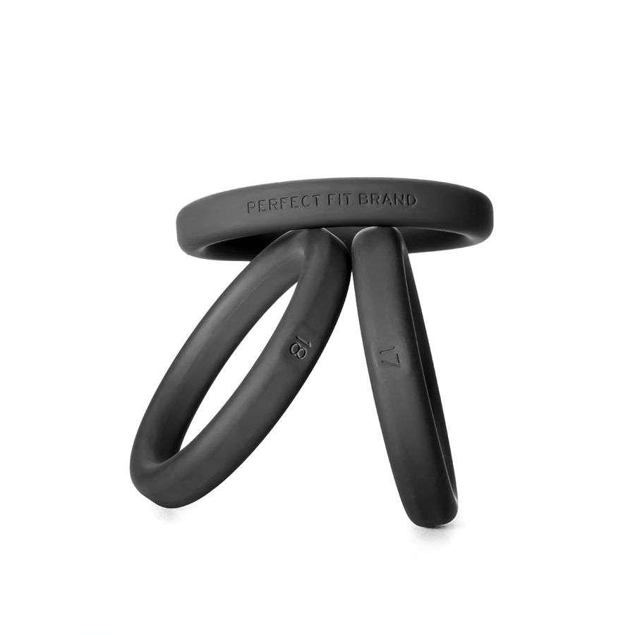 Xact Fit Silicone Rings #14 #17 #20 Black