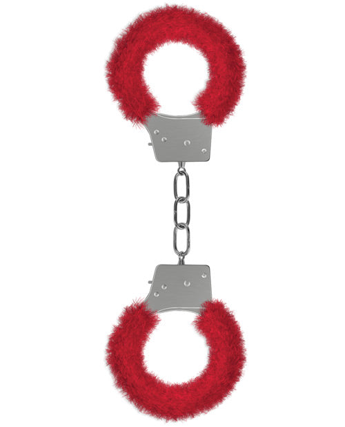 Shots Ouch Beginner's Handcuffs Furry - Black