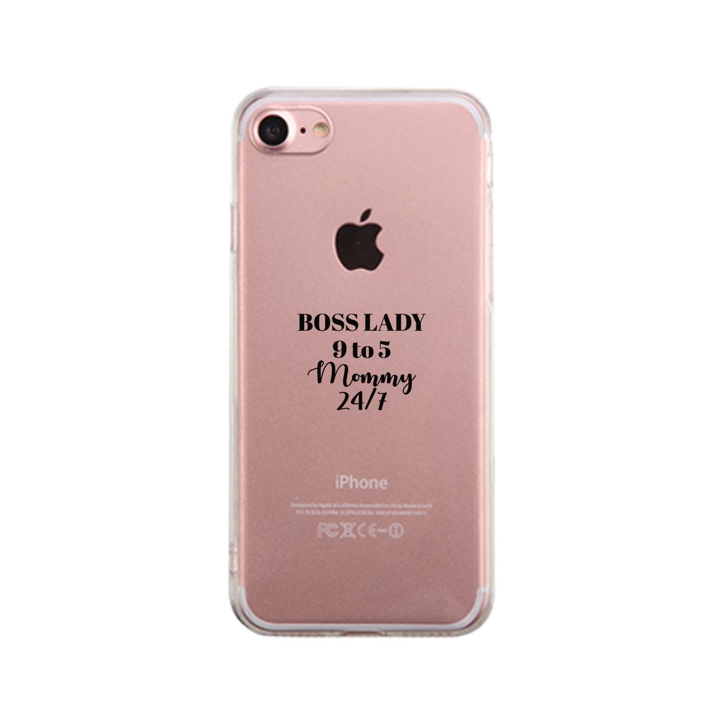 Boss Lady Mommy Clear Phone Case Funny Mothers Day Gift For Wife