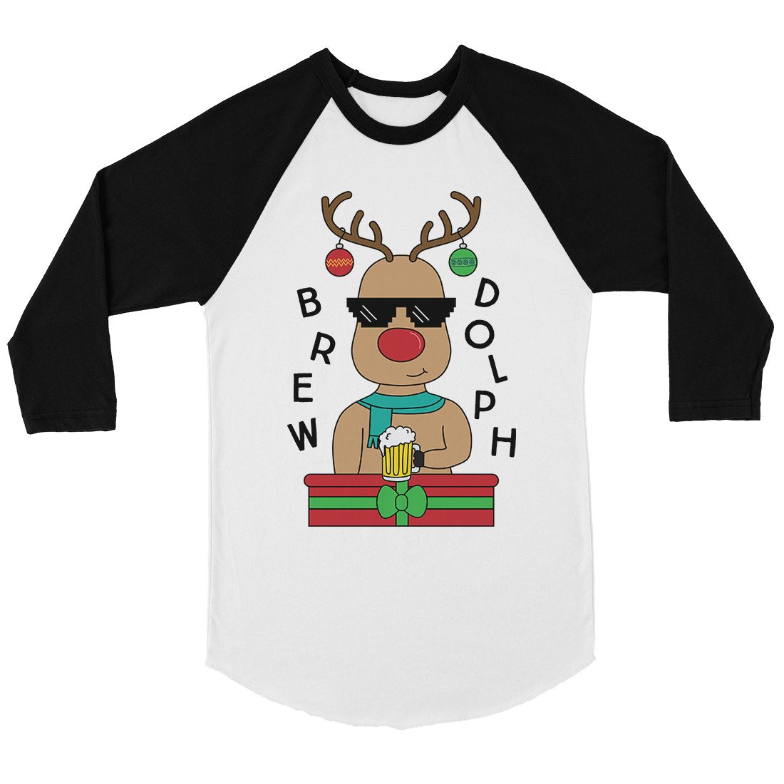 Brewdolph Mens Baseball Shirt