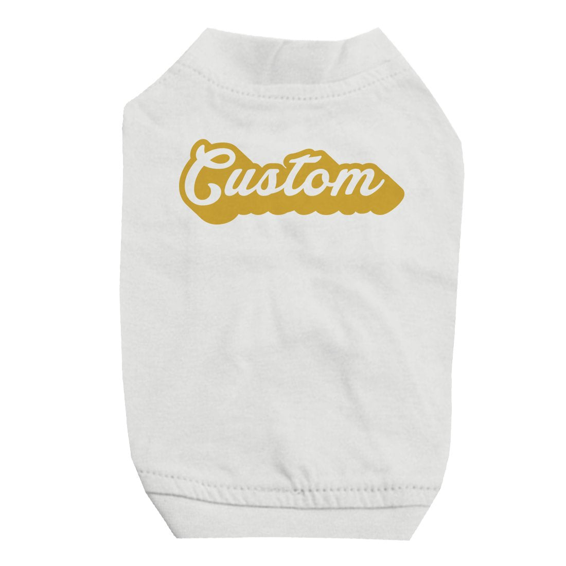 Yellow Pop Up Text Sweet Personalized Pet Shirt for Small Dogs Gift