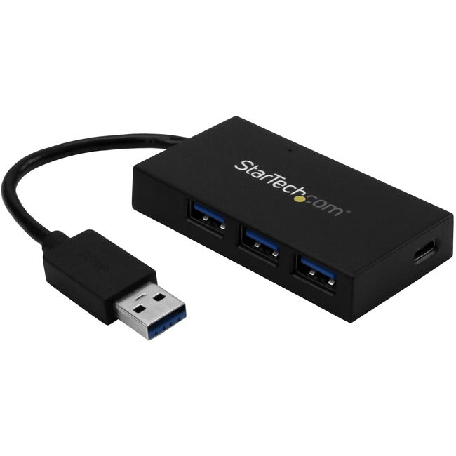 StarTech.com 4 Port USB Hub - USB 3.0 - USB A to 3x USB A and 1x USB C - Includes Power Adapter - USB Port Expander