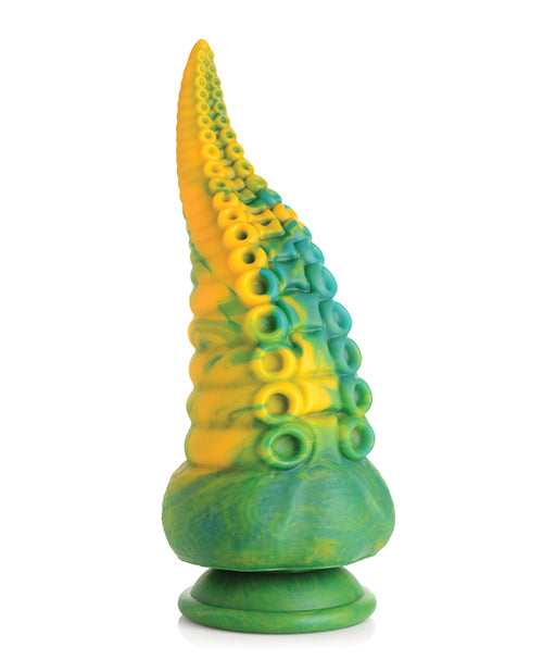 No Eta Creature Cocks Monstropus Tentacled Monster Silicone Dildo - Green/yellow