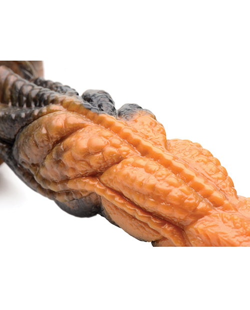 No Eta Creature Cocks Ravager Rippled Tentacle Silicone Dildo  - Orange/black