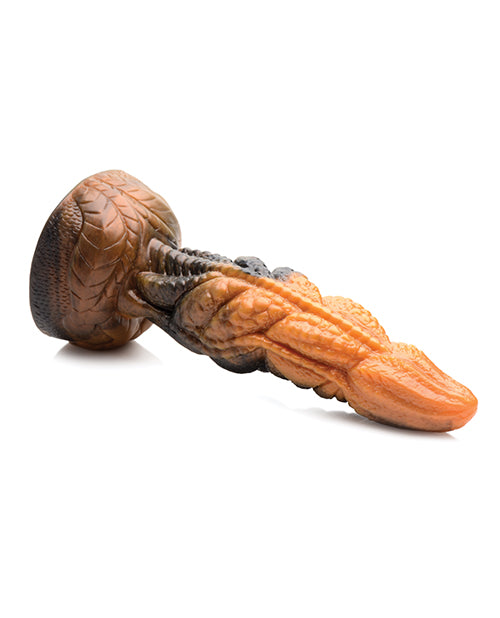 No Eta Creature Cocks Ravager Rippled Tentacle Silicone Dildo  - Orange/black