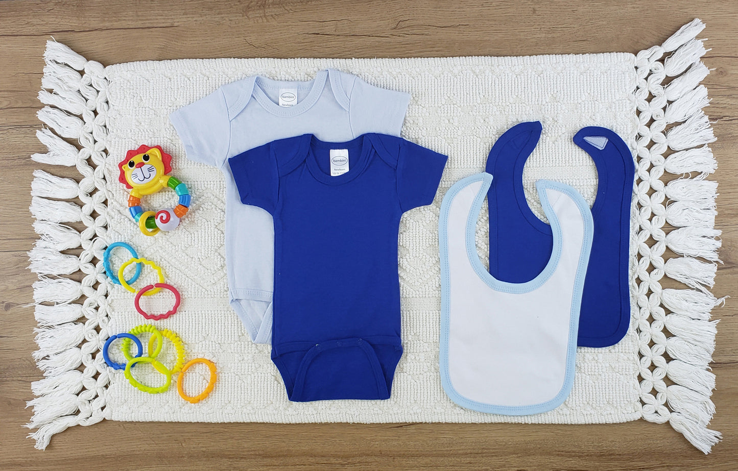 Large  Color:white/blue