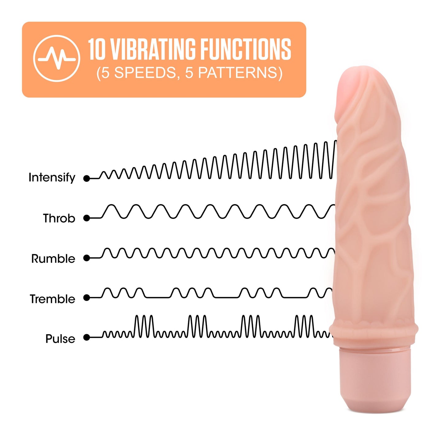 Dr. Skin Silicone Dr. - Inch Vibrating Dildo