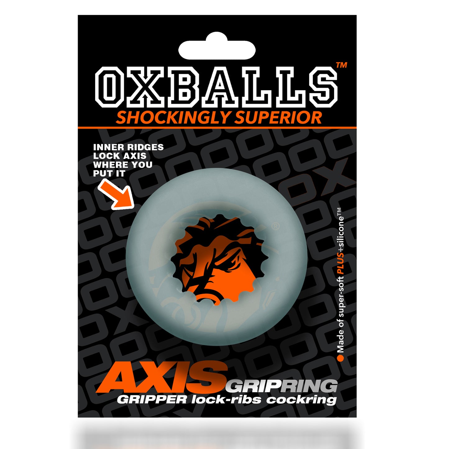 Axis - Rib Griphold Cockring - Ice