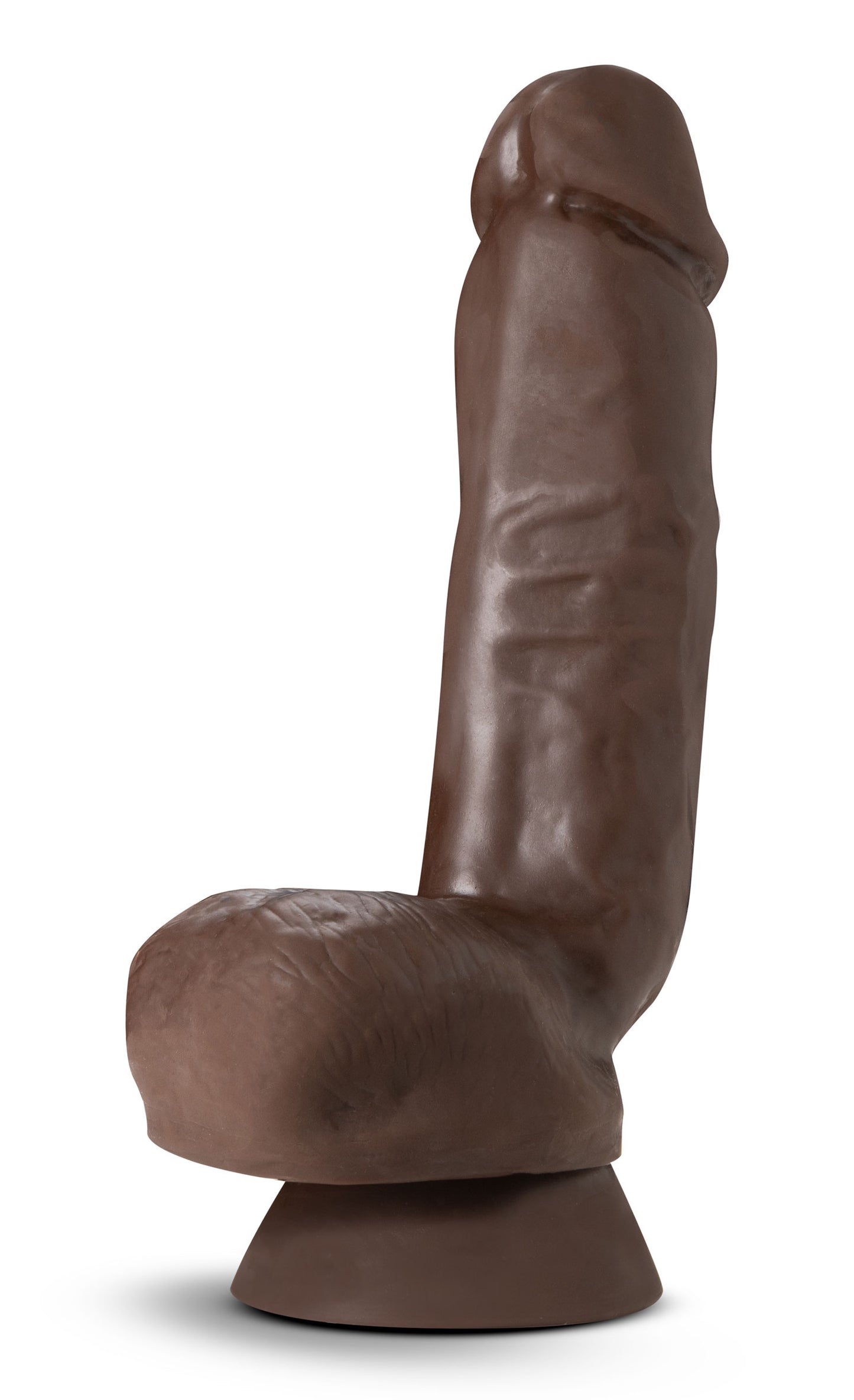 Dr. Skin Plus - 8 Inch Thick Poseable Dildo With Squeezable Balls