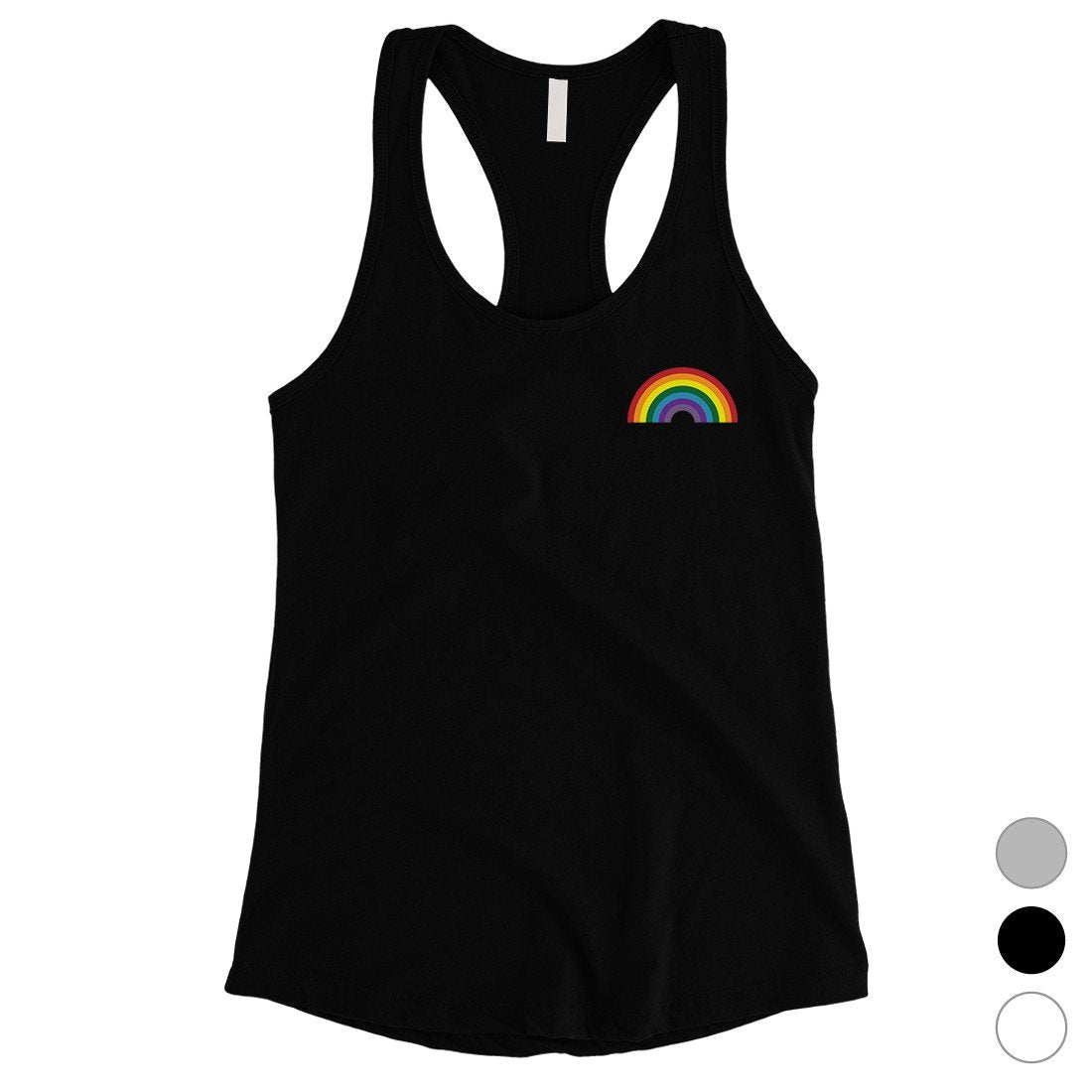 LGBT Rainbow Pocket Womens Tank Top