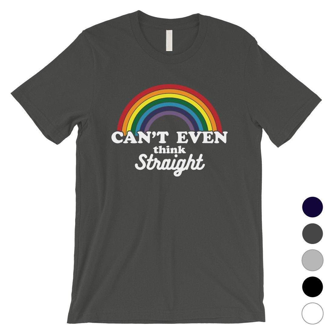 LGBT Can't Straight Rainbow Mens Shirt