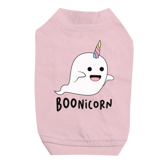 Boonicorn Halloween Costume Ghost Unicorn Pet Shirt for Small Dogs