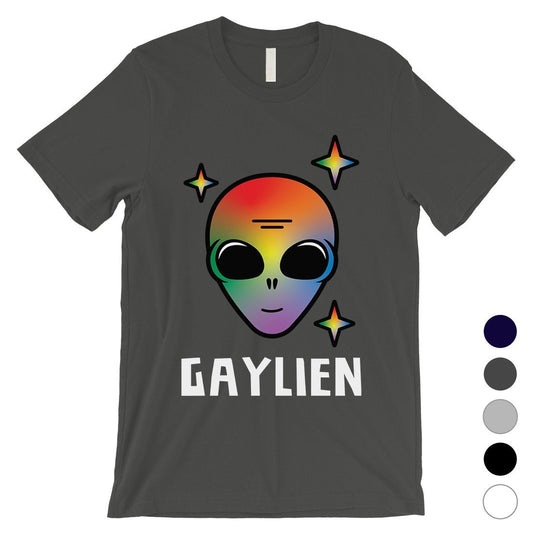 LGBT Gaylien Rainbow Alien Mens Shirt
