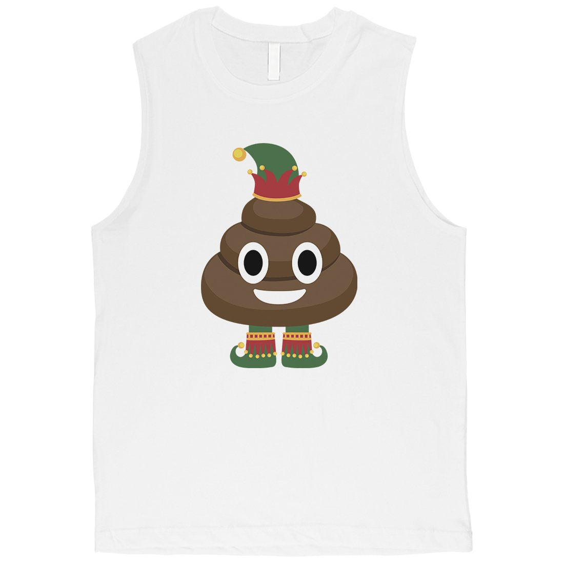 Poop Elf Mens Muscle Top