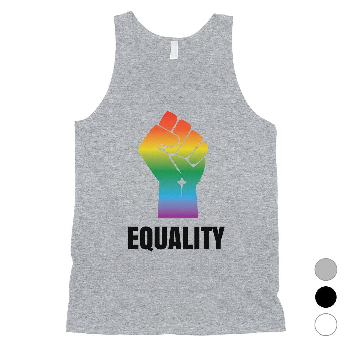 LGBT Equality Rainbow Fist Mens Tank Top