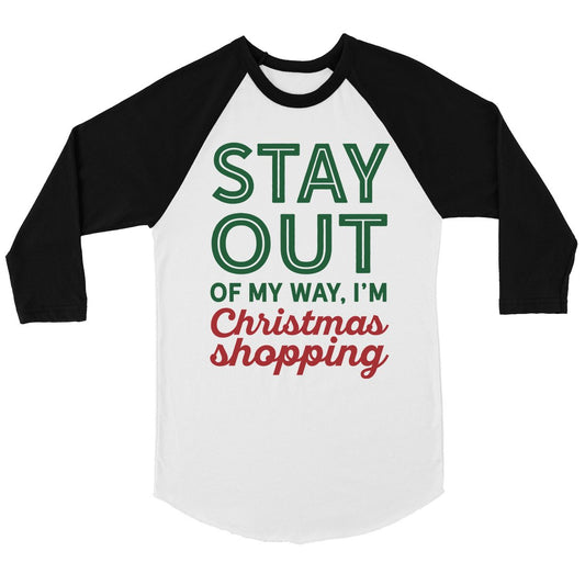 Christmas Shopping BKWT Womens Baseball Shirt