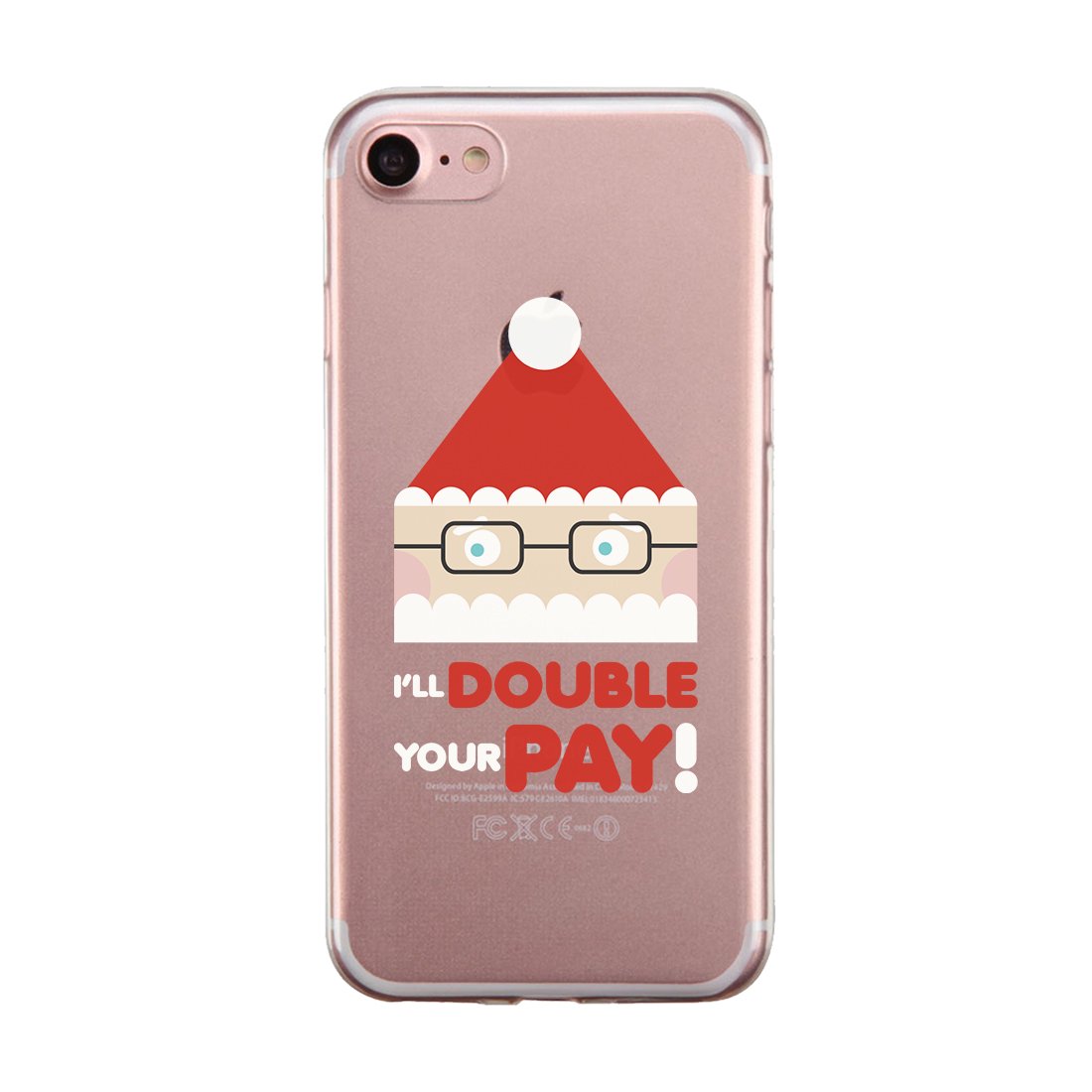 Rudolph Santa Quit Couple Matching Phone Cases Funny Christmas Gift