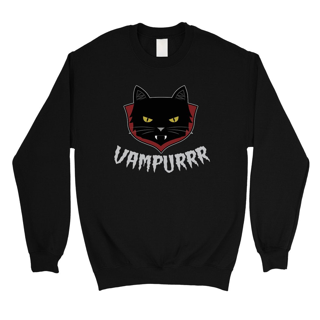Vampurrr Funny Halloween Costume Cute Unisex Crewneck Sweatshirt