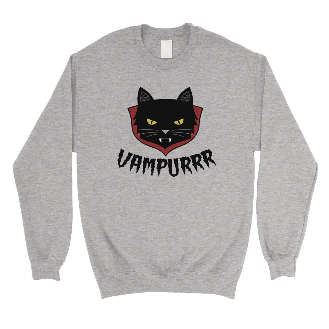 Vampurrr Funny Halloween Costume Cute Unisex Crewneck Sweatshirt