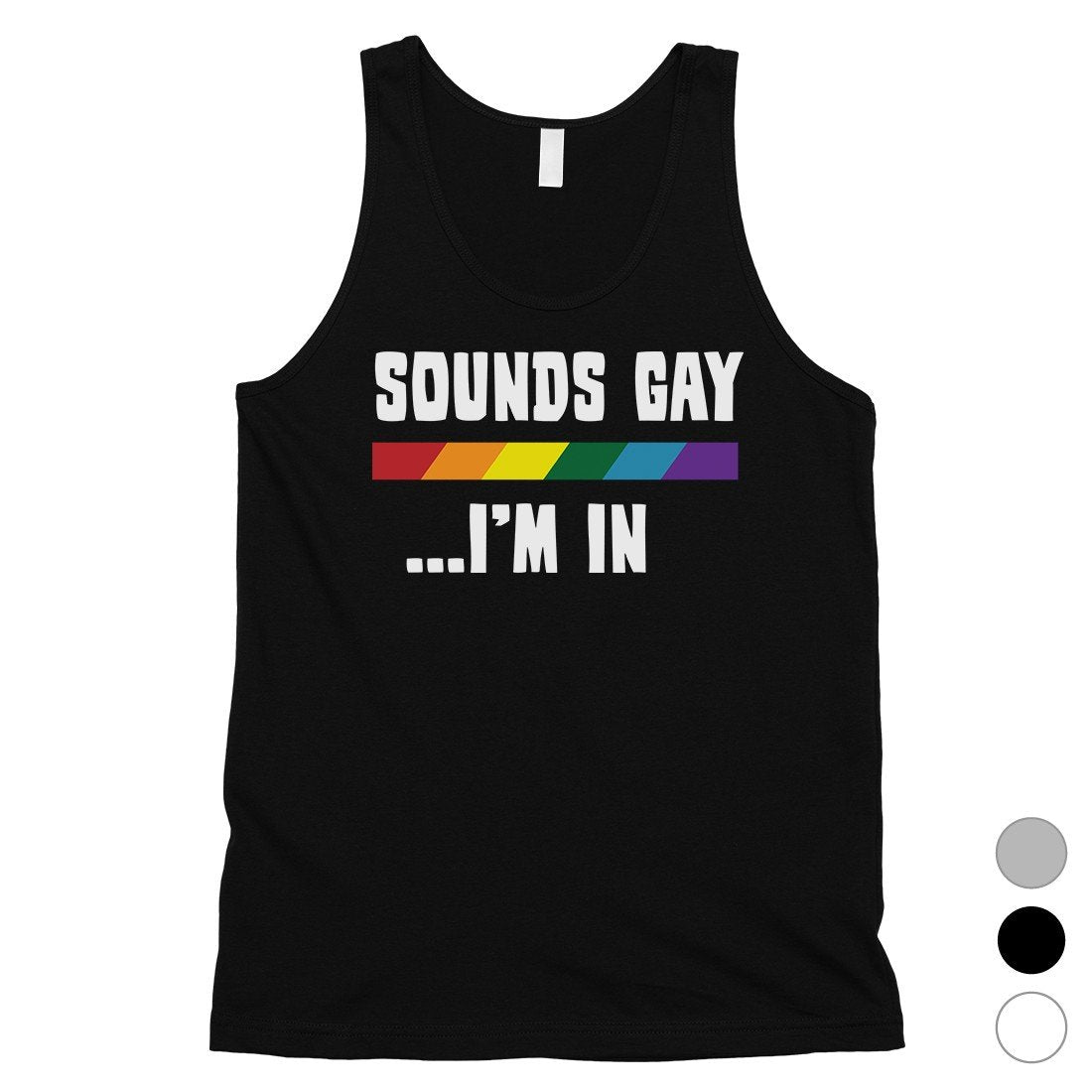 LGBT Sounds Gay Rainbow Mens Tank Top