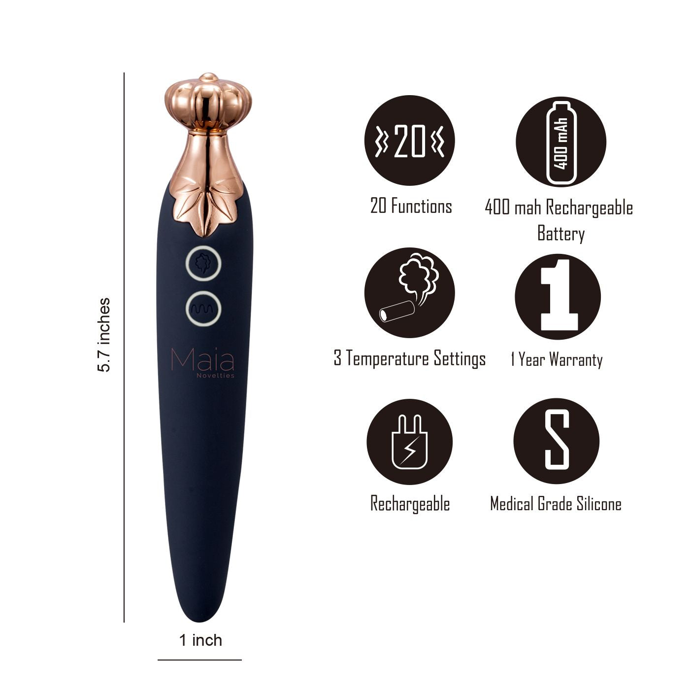 Vaporator Vibrating Silicone Rechargeable Vape