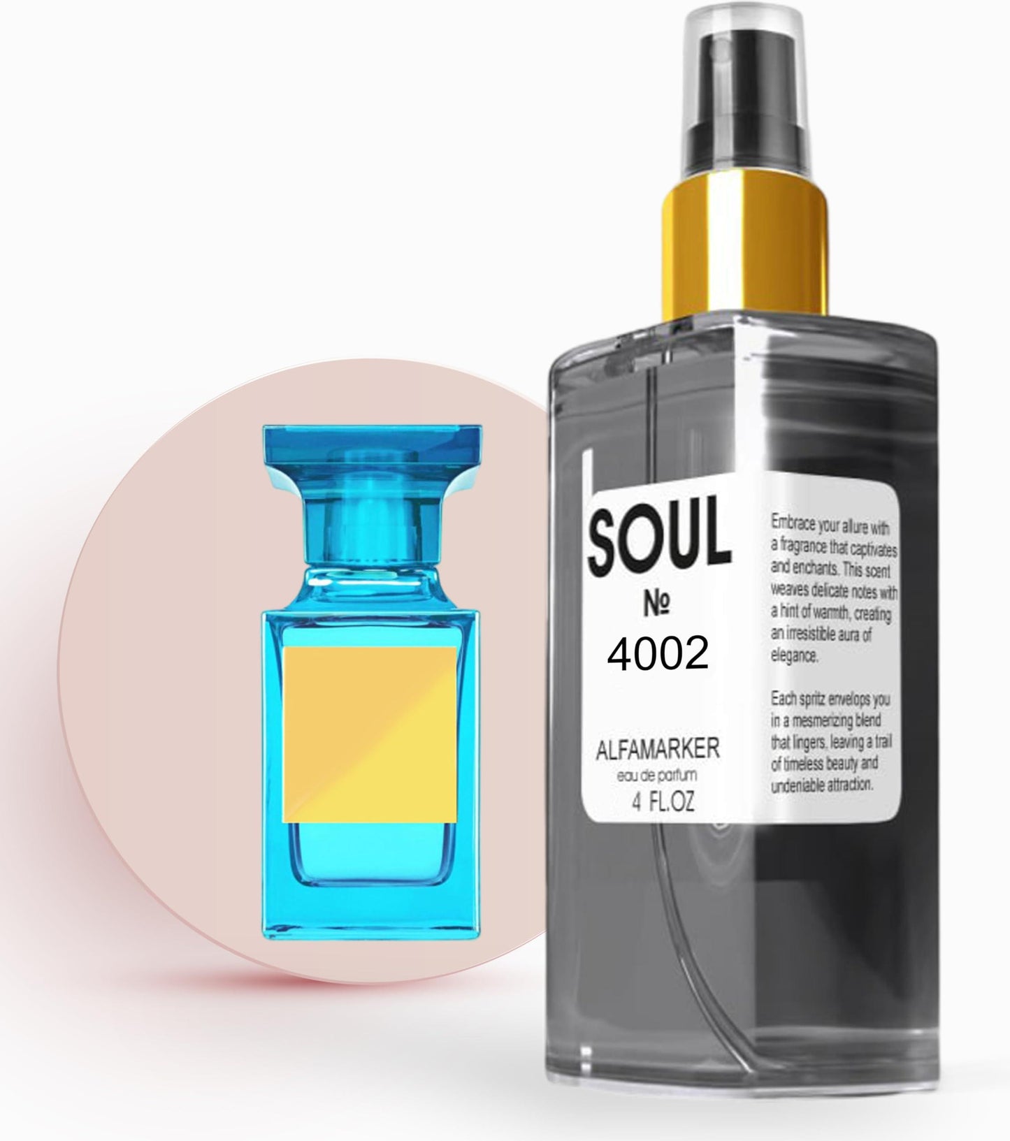 SOUL No. 4002 Impression Mandarino di Amalfi | Perfume for Women | Women Eau de Parfum | Spray 4.0 Fl Oz   120 ml | Long Lasting Fragrance