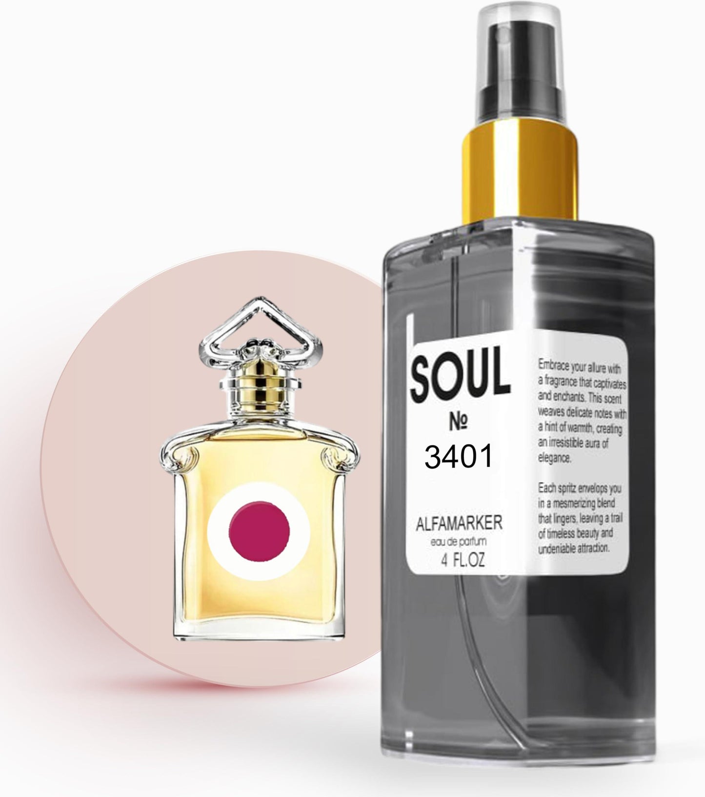 SOUL No. 3401 Impression Champs Elysees | Spray 4.0 Fl Oz   120 ml | Perfume for Women | Women Eau de Parfum | Long Lasting Fragrance