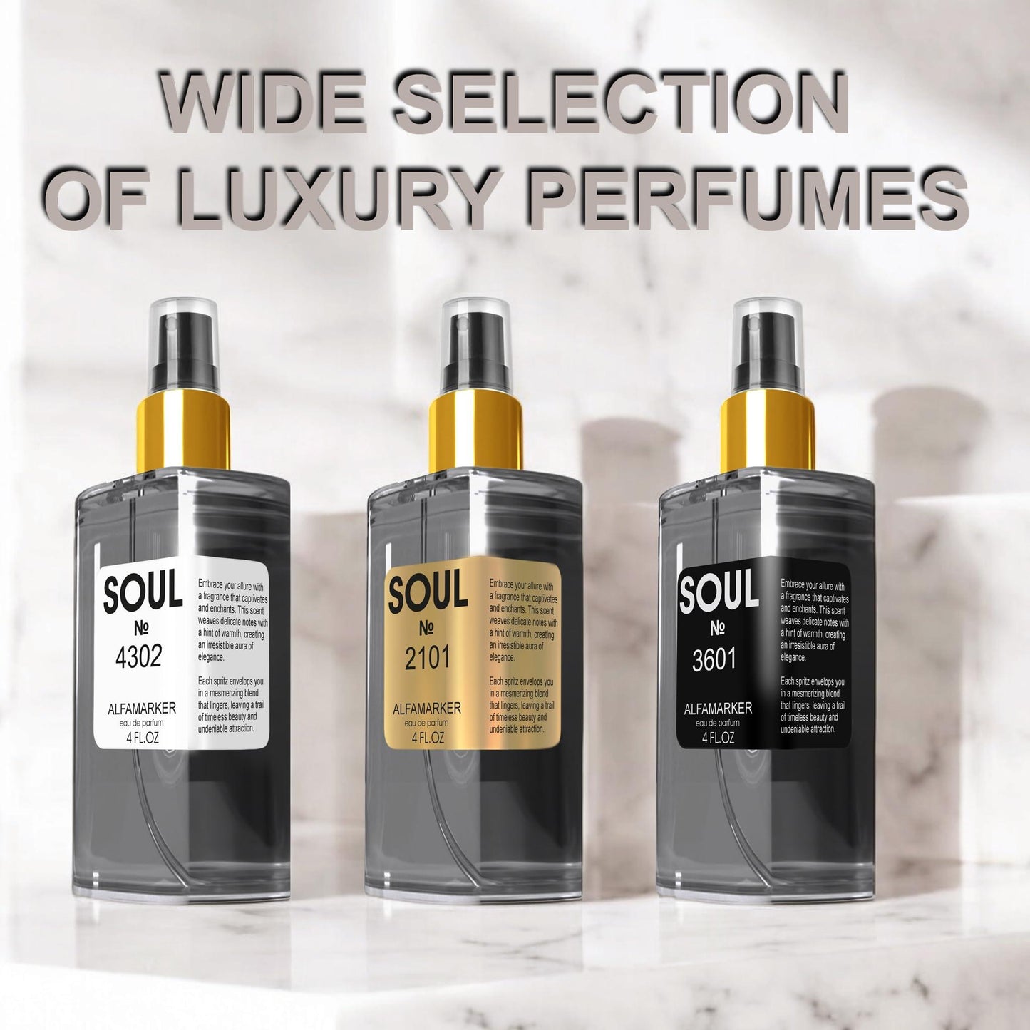 SOUL No. 3401 Impression Champs Elysees | Spray 4.0 Fl Oz   120 ml | Perfume for Women | Women Eau de Parfum | Long Lasting Fragrance
