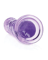 Shots Realrock Crystal Clear 7" Straight Dildo W/suction Cup - Purple