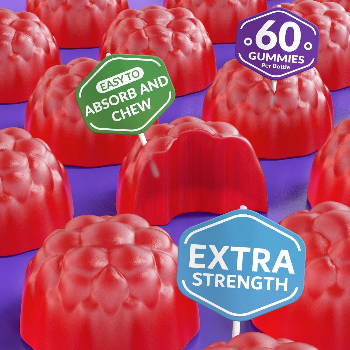 400mg Magnesium Citrate Gummies for Relaxation Sleep and Body Support Blackcurrant Oil Non GMO Sugar Free 60 Days