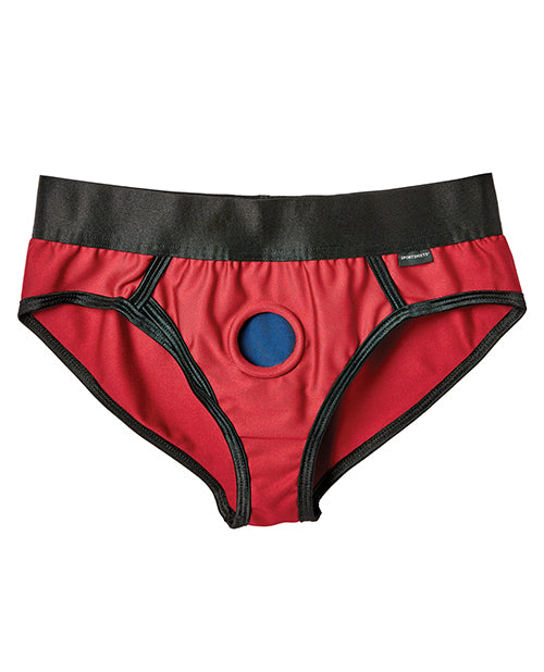 Sportsheets Em.ex. Contour Scarlet/navy Harness