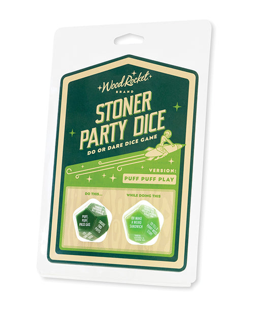 'wood Rocket Stoner Party Dice Game - Green