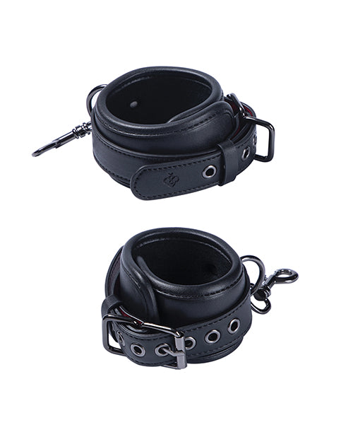 Luxury Bondage Bed Restraint Kit - Black