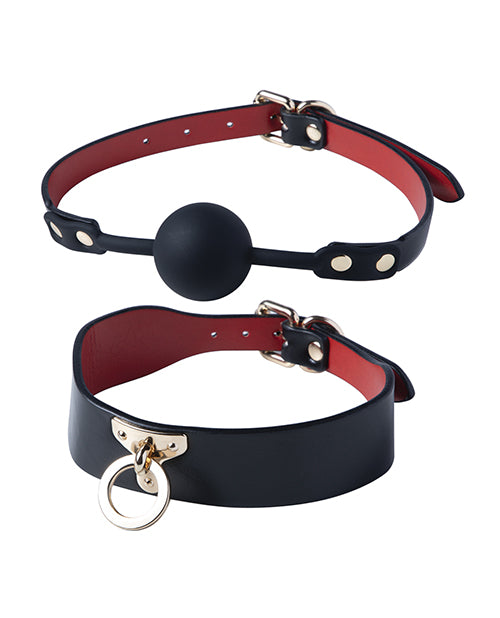 Kinky BDSM Kit 5 Piece Bondage Set - Black