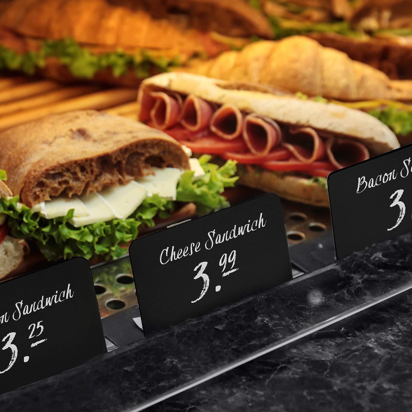 30 Pack Mini Chalkboard Signs 4 x3  for Food   Buffet   Tables   Small Chalkboard Sign   Mini Chalkboard Signs for Food   Table Chalkboard Signs   Mini Blackboard Signs for Food Buffet   Food Cards