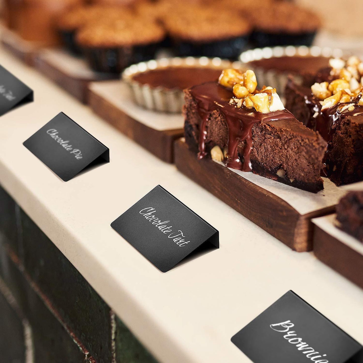 30 Pack Mini Chalkboard Signs 4 x3  for Food   Buffet   Tables   Small Chalkboard Sign   Mini Chalkboard Signs for Food   Table Chalkboard Signs   Mini Blackboard Signs for Food Buffet   Food Cards