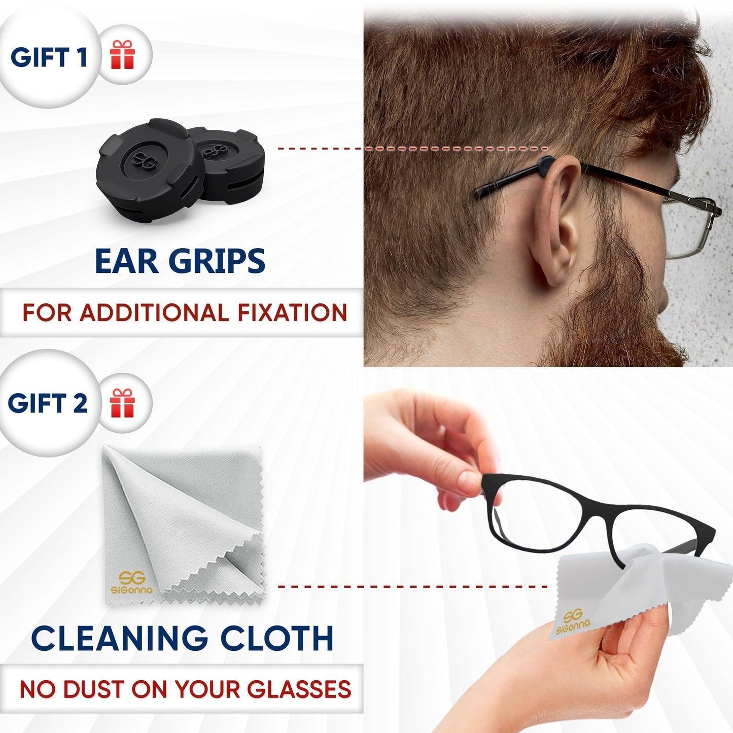 Eyeglass Nose Pads Anti Slip - Eye Glasses Nose Pad 1 mm - Silicone Nose Bridge Pads - Nose Grips Non Slip Piece - Sunglass Nose Pads Guards - (6 Pairs) 1mm x 7mm x 16mm