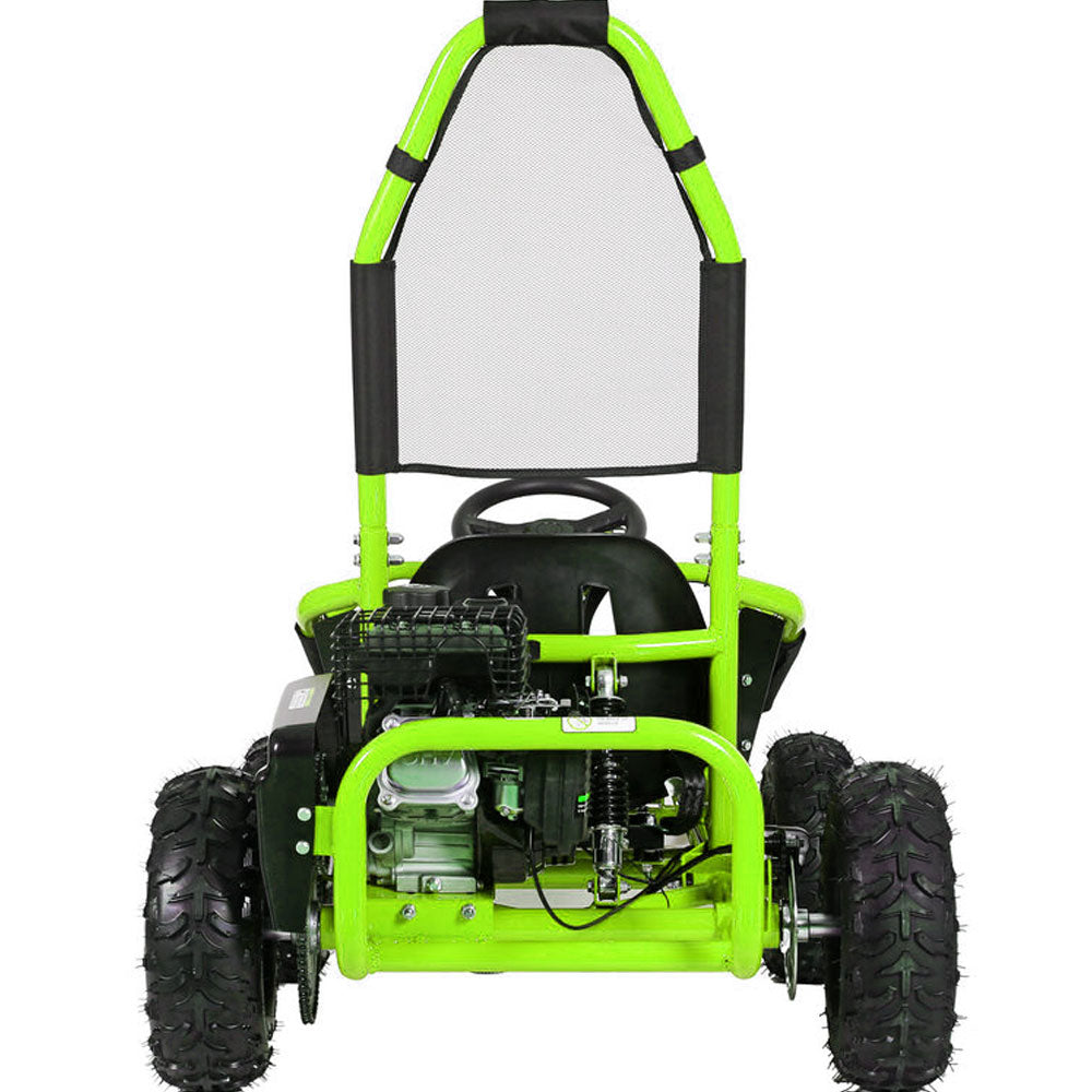 Mototec Mud Monster 98cc Go Kart Full Suspension Green