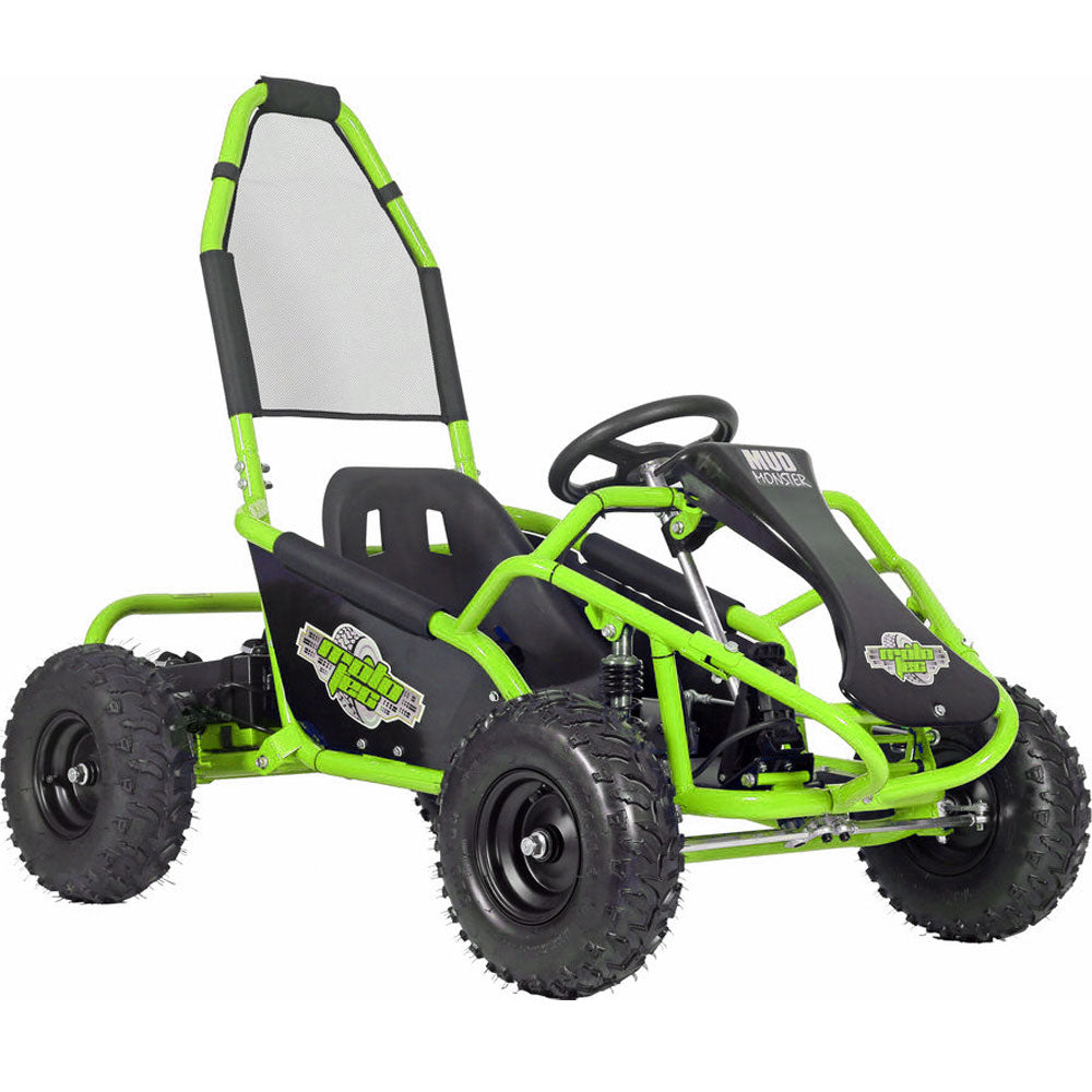 Mototec Mud Monster 98cc Go Kart Full Suspension Green