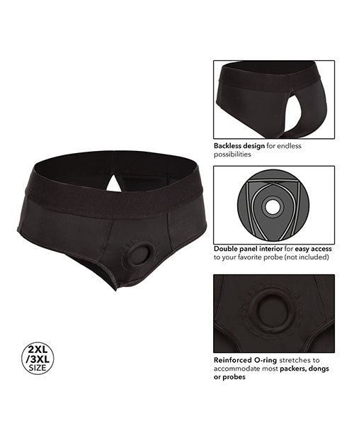 Boundless Backless Brief Harness Black
