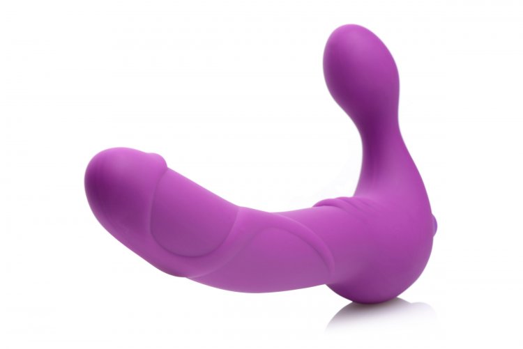 Strap U Royal Revolver Vibrating Strapless Strap On Dildo