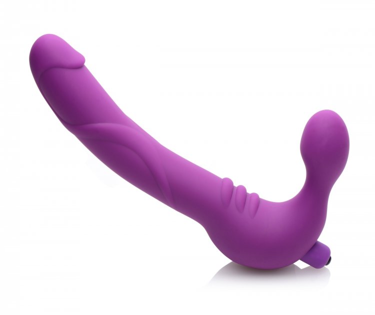 Strap U Royal Revolver Vibrating Strapless Strap On Dildo