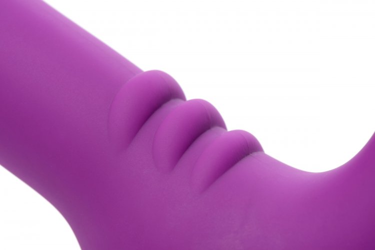 Strap U Royal Revolver Vibrating Strapless Strap On Dildo