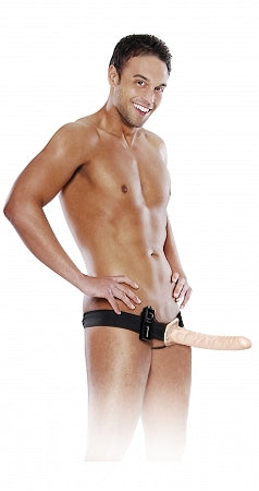 Fetish Fantasy 10in Hollow Strap On Flesh