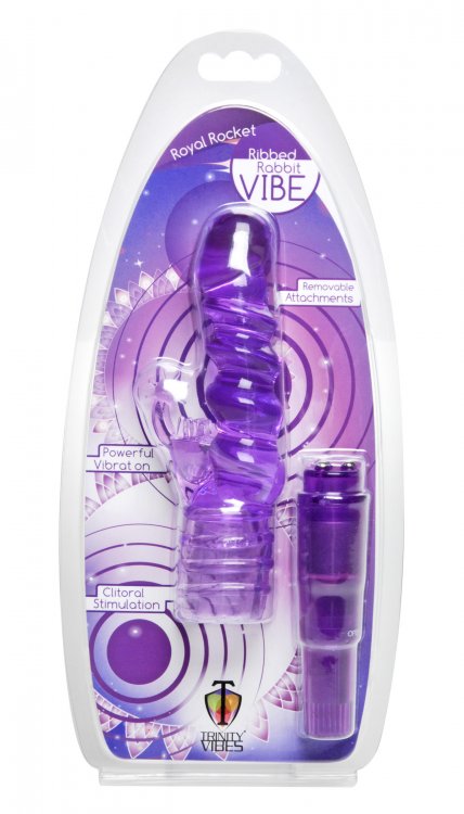 Trinity Vibes Royal Rocket Ribbed Rabbit Vibe